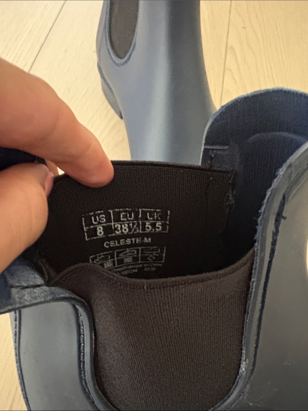 Cougar Women's Navy Chelsea Rain Boots - Picture 2 of 3